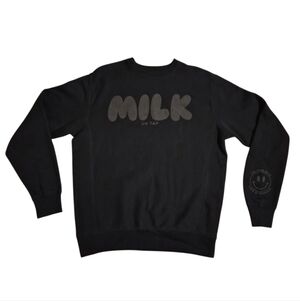 Little Milk Bar Milk On Tap Crewneck Maternity Mom Cozy Unisex sz S